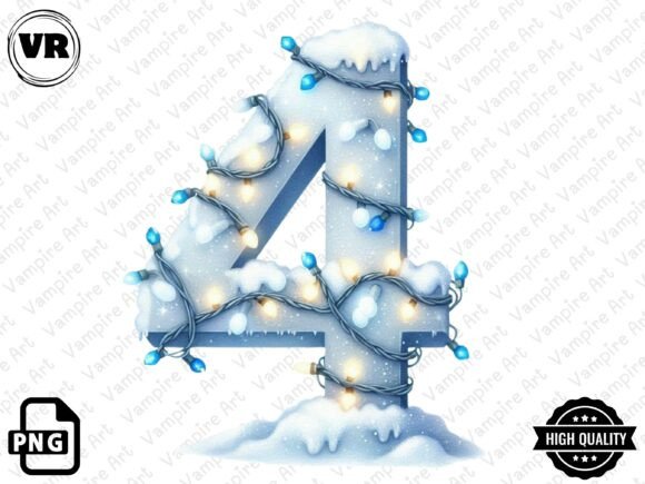 Download Holiday Typeface and Number Clipart PNG - Art Collection