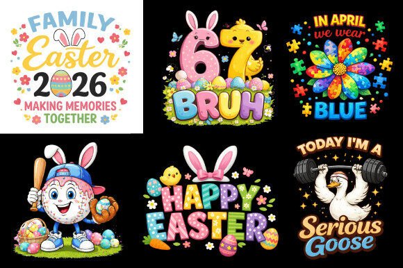 Download Easter PNG Bundle Kids Funny Spring Art - Art Collection