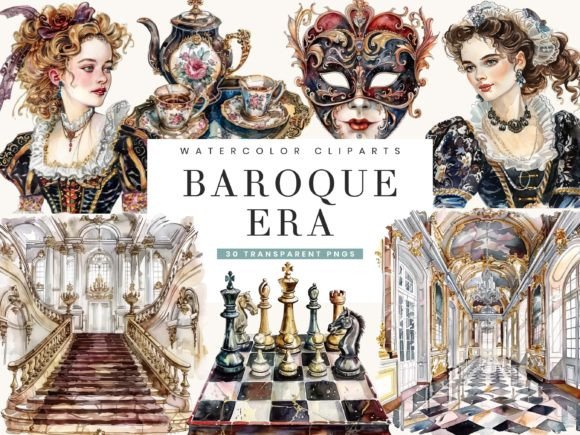 Download Baroque Era Clipart Bundle - Art Collection