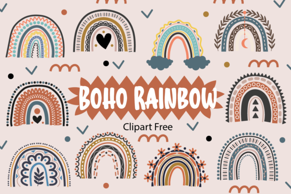 Download Boho Rainbow Clipart Free - Art Collection