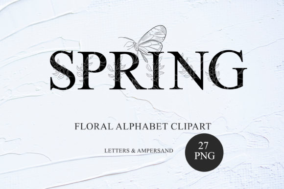 Download Floral Alphabet Clipart Uppercase Letter - Art Collection