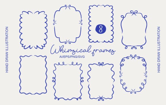 Download Whimsical Hand Draw Frames Clipart Set - Art Collection
