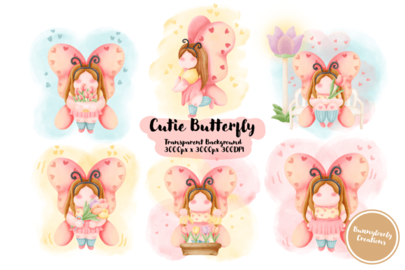 Download Cutie Butterfly V.1 Clipart - Art Collection