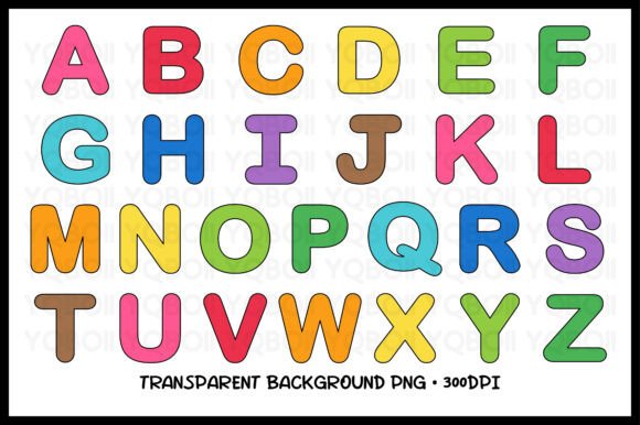 Download Uppercase Alphabet Letters Clipart Set - Art Collection