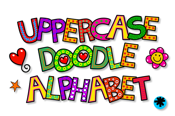 Download Uppercase Doodle Alphabet Set 1 - Uppercase Collection