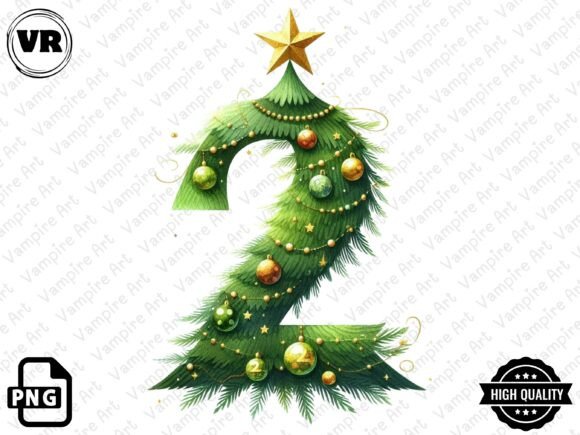 Download Holiday Typeface and Number Clipart PNG - Art Collection