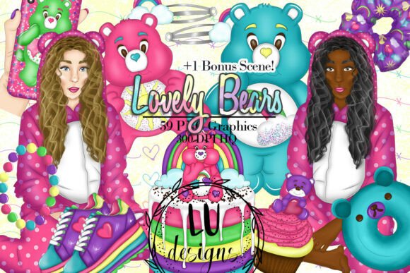 Download Lovely Bears Clipart, Rainbow Teddy Bear - Art Collection