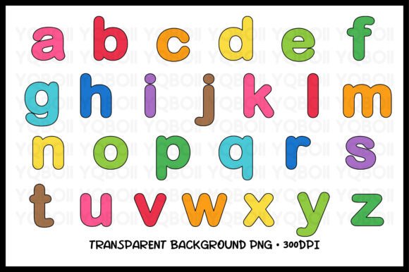 Download Lowercase Alphabet Letters Clipart Set - Art Collection