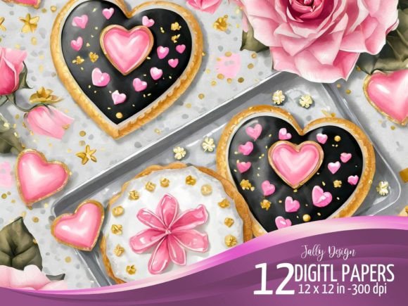 Download Luxurious Valentine's Day Cookies Heart - Art Collection