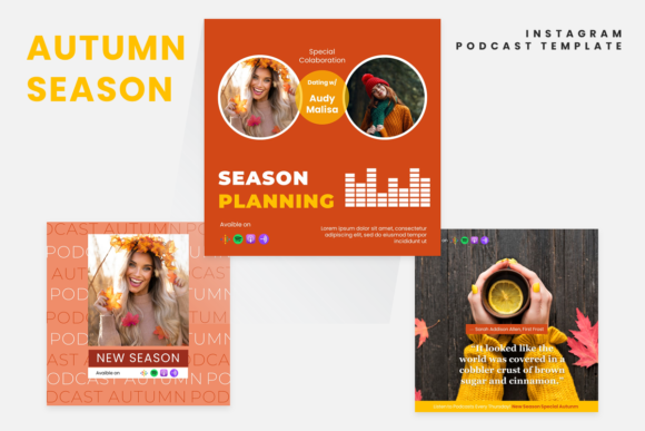 Download Instagram Posdcast Template - Auntumn - Instagram Collection