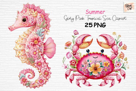 Download Girly Pink Tropical Sea Summer Clipart - Art Collection