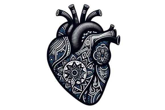 Download Human Heart Intricate Patterns Clipart - Art Collection