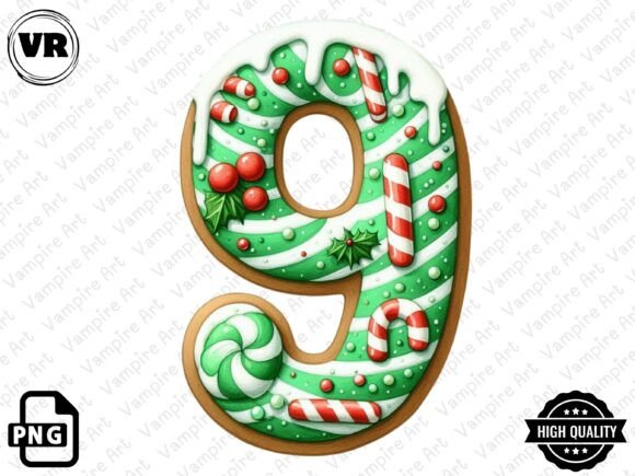 Download Holiday Typeface and Number Clipart PNG - Art Collection
