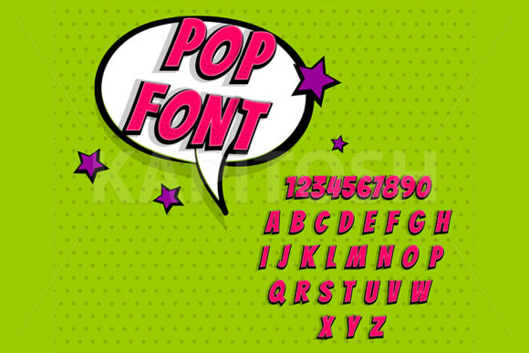 Download Pink Lowercase and Uppercase Comic Font - Uppercase Collection