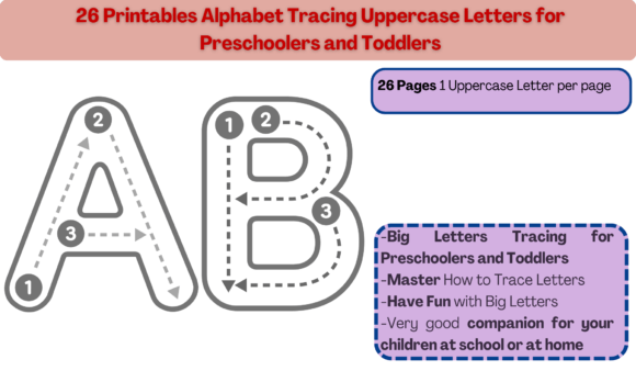 Download 26 Printables Uppercase Letters Tracing - Uppercase Collection