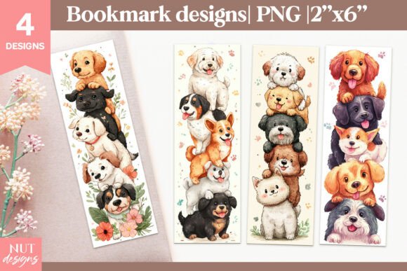 Download Funny Dogs Bookmark, Cartoon Bookmarks - Art Collection