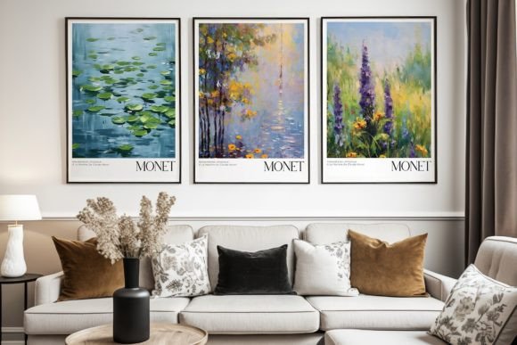 Download Art Poster Echoing Monet Style Painting - Art Collection
