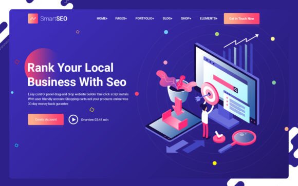 Download Smart Seo Hero Header - Art Collection