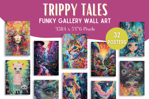 Download Trippy Funky Gallery Wall Art Posters - Art Collection